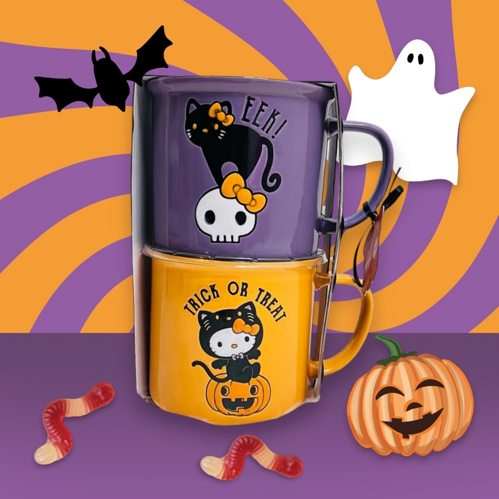 Hello Kitty Halloween mug set - Picture 1 of 6
